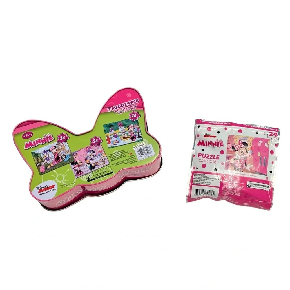 Disney Minnie Mouse Travel Pink and White Puzzle Sets
